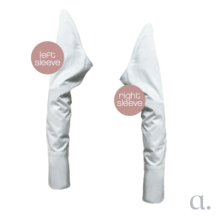 Betty Sleeves | White Cotton