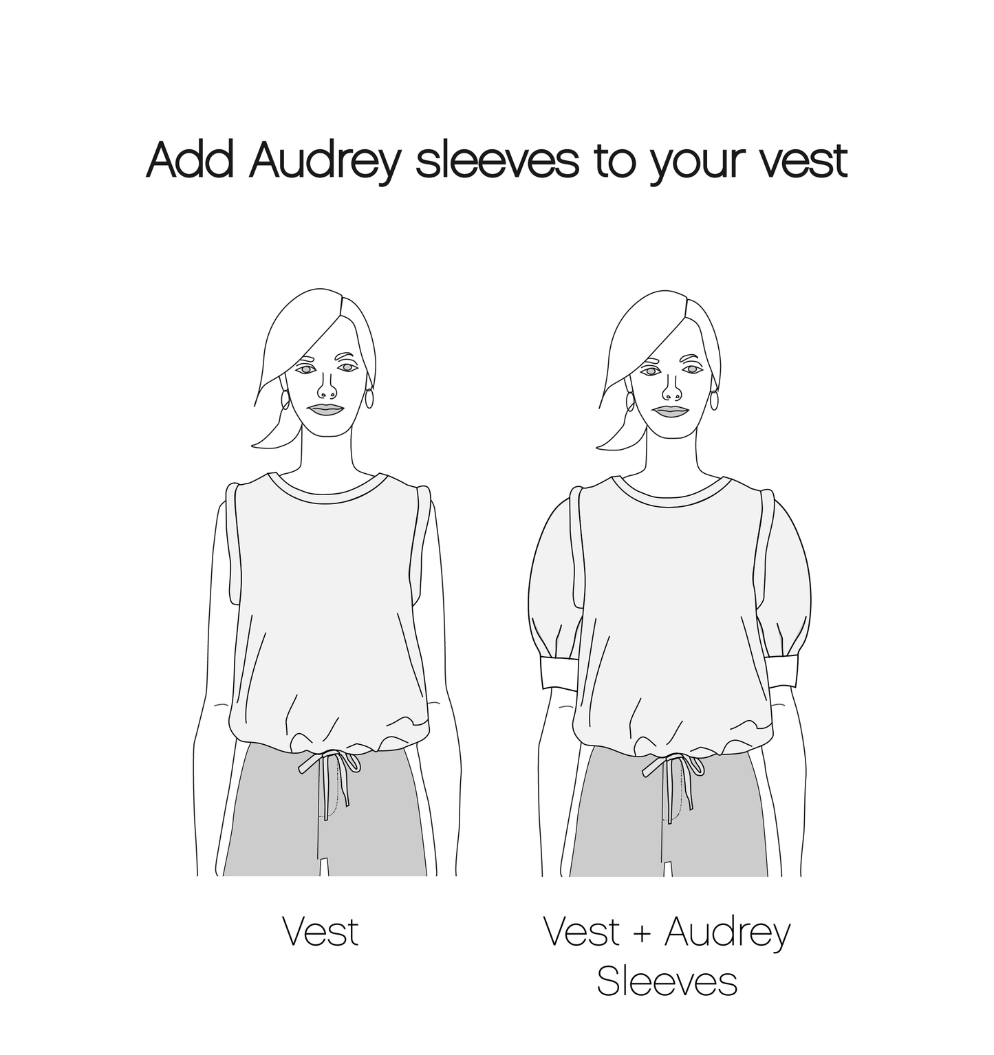 Audrey Sleeves | White
