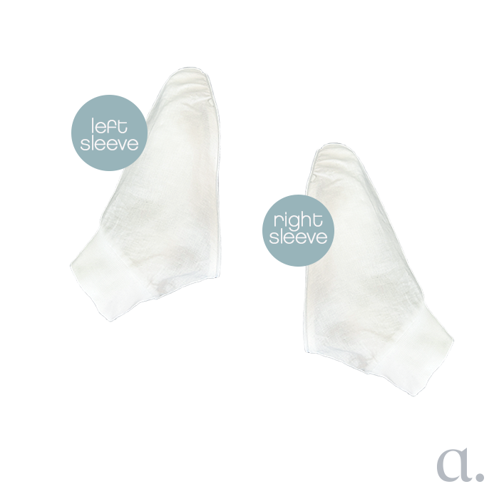 Audrey Sleeves | White