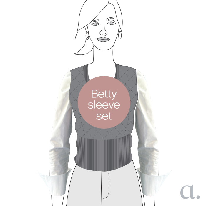 Betty Sleeves | White Cotton