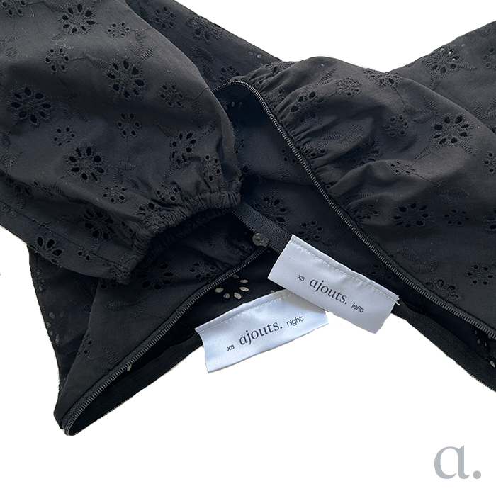Brigitte Sleeves | Black Eyelet