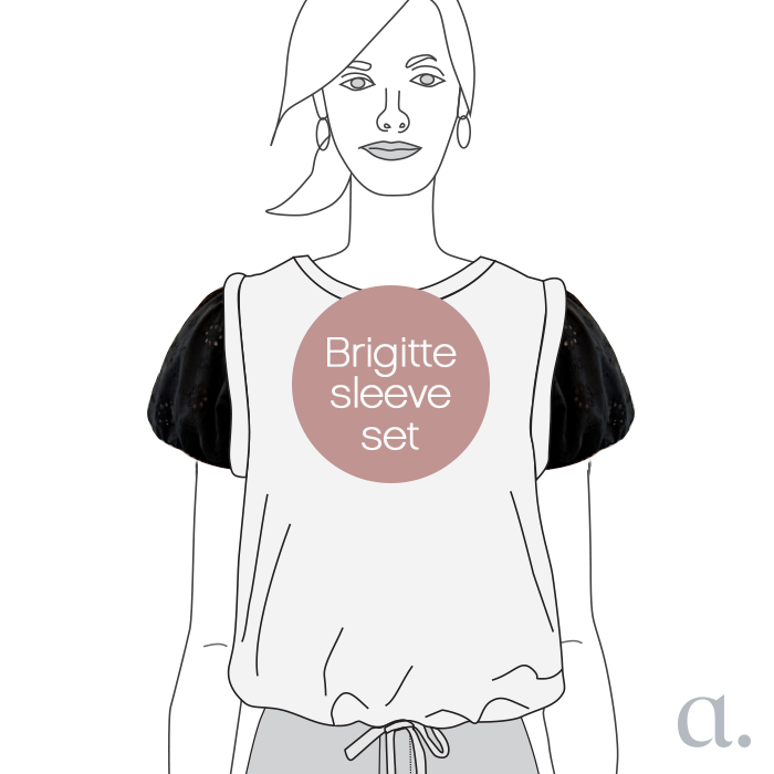 Brigitte Cap Sleeves | Black Eyelet