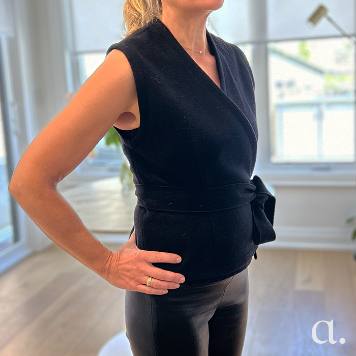 Paris Wrap Jacket | Black Wool | 3pc Sample Sale
