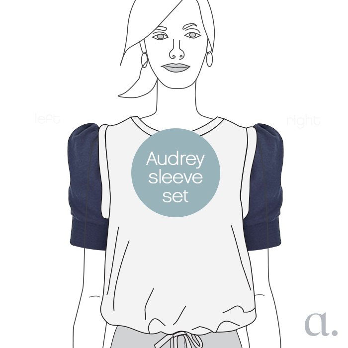 Audrey Sleeves | Blue
