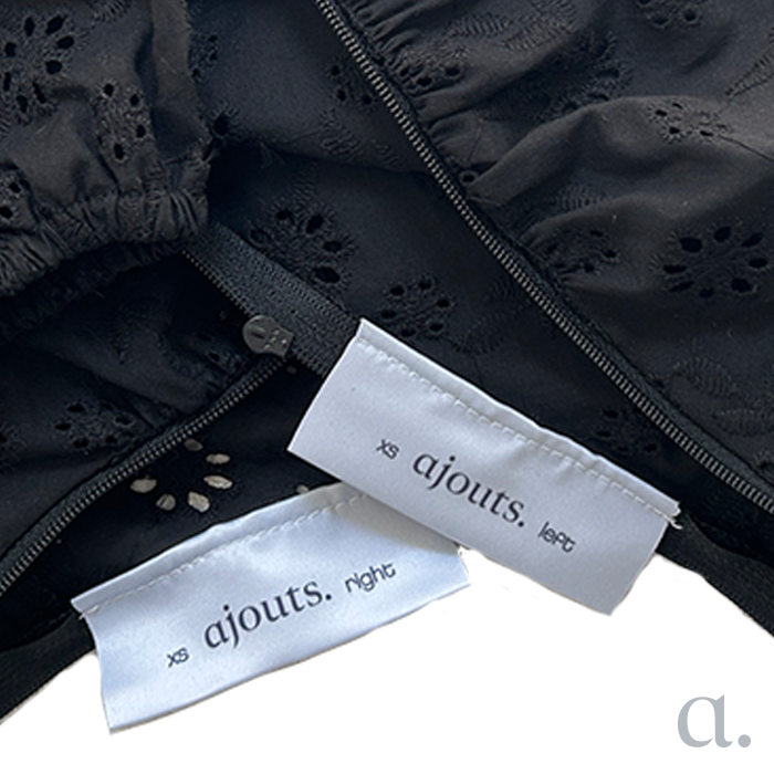 Brigitte Cap Sleeves | Black Eyelet